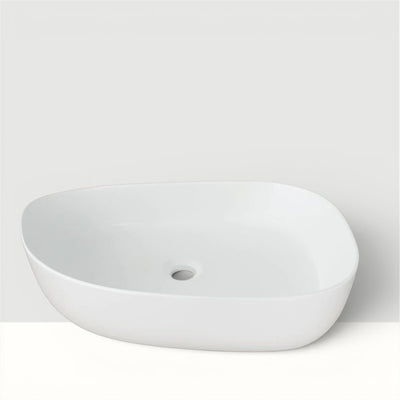 Cuba Banheiro Oval 52x40 Sobrepor - Branco