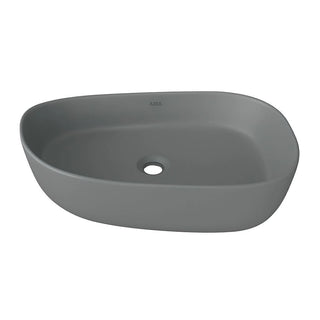 Cuba Banheiro Oval 52x40 Sobrepor - Cinza