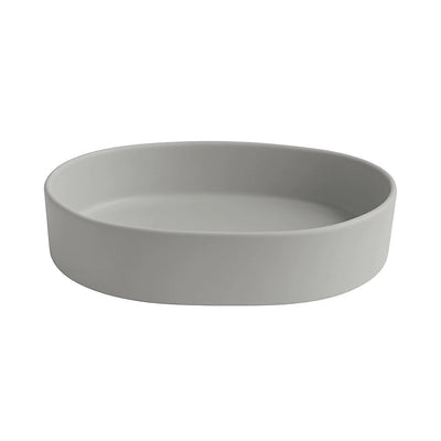 Cuba Banheiro Oval 55x42 Sobrepor - Cinza