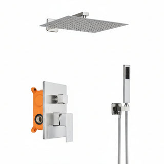 Kit Chuveiro Completo Aço Escovado