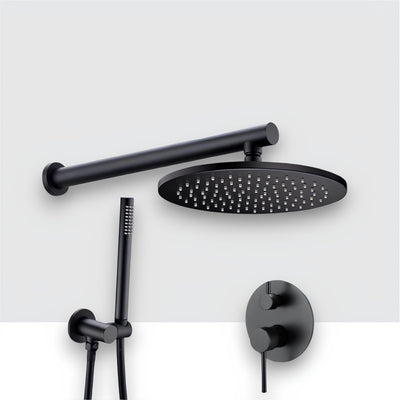 Kit Chuveiro Redondo Black Premium