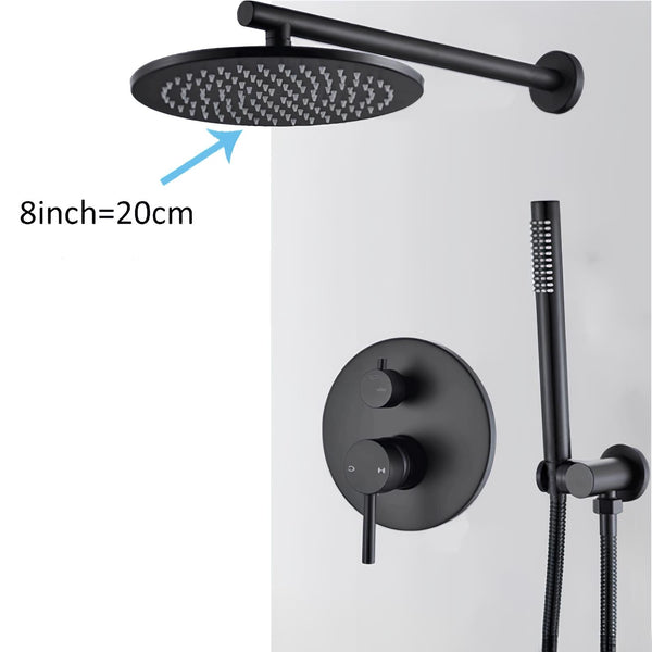 Kit Chuveiro Redondo Black Premium