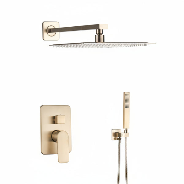 Kit Chuveiro Completo Gold Escovado