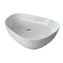 Cuba Banheiro Oval 52x40 Sobrepor - Branco