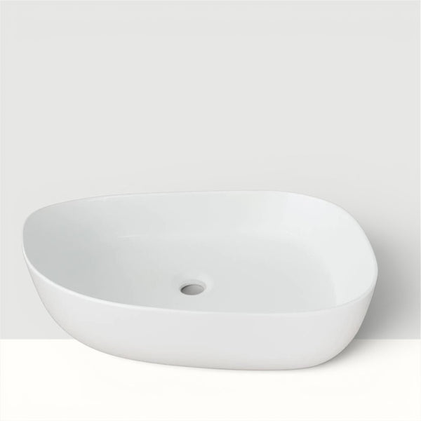 Cuba Banheiro Oval 52x40 Sobrepor - Branco