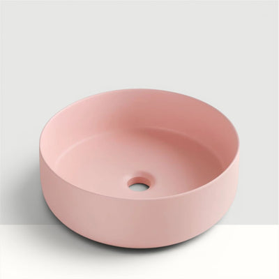 Cuba Banheiro Redonda 36x36 Sobrepor - Rosa Claro