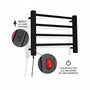 Toalheiro Térmico Elétrico para 2 Toalhas - Black