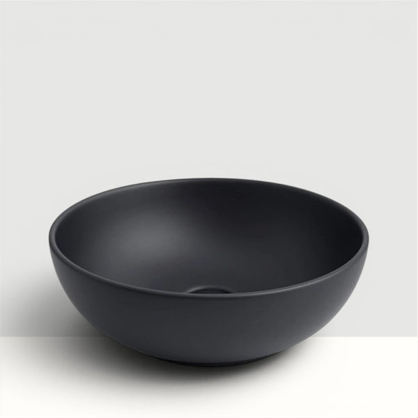 Cuba Redonda 41x41 Sobrepor - Preto Fosco