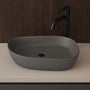 Cuba Banheiro Oval 52x40 Sobrepor - Cinza