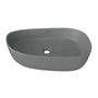 Cuba Banheiro Oval 52x40 Sobrepor - Cinza