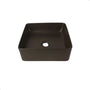 Cuba Banheiro Quadrada Slim 36x36 Sobrepor - Marrom Fosco