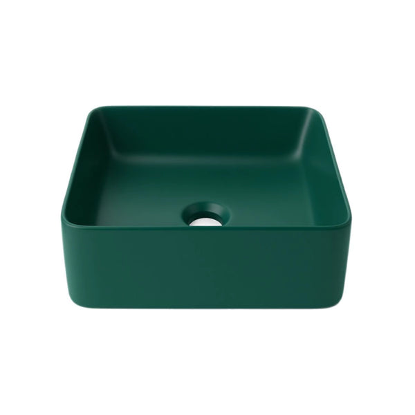 Cuba Banheiro Quadrada Slim 36x36 Sobrepor - Verde