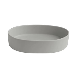 Cuba Banheiro Oval 55x42 Sobrepor - Cinza