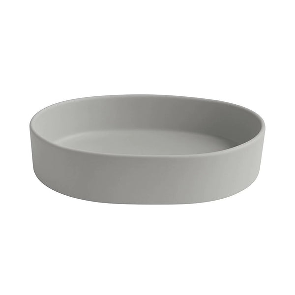 Cuba Banheiro Oval 55x42 Sobrepor - Cinza