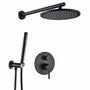 Kit Chuveiro Redondo Black Premium