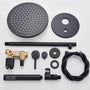 Kit Chuveiro Redondo Black Premium