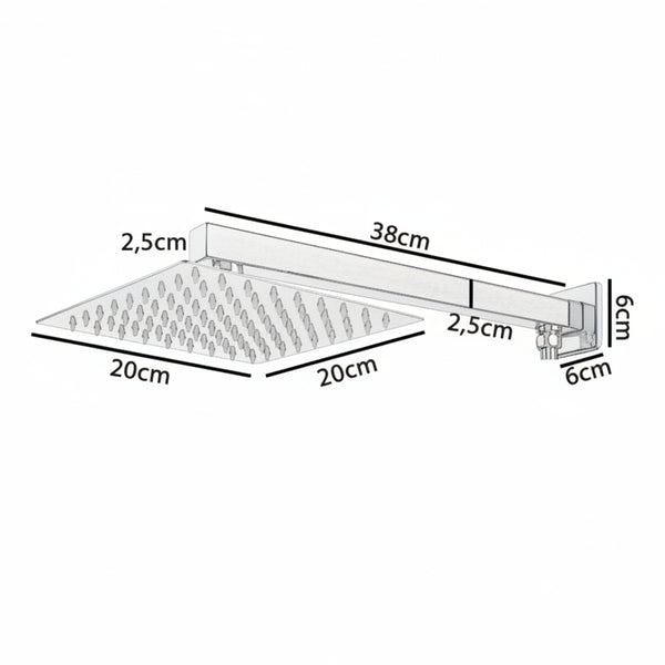 Chuveiro Aço Escovado