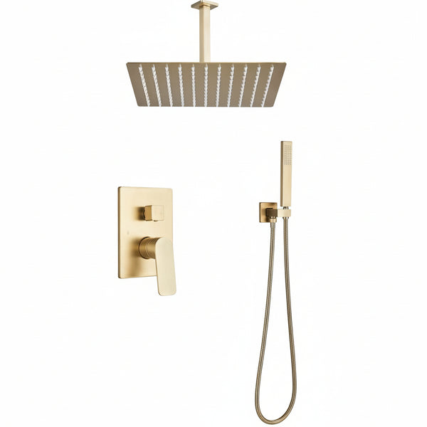 Kit Chuveiro Completo Gold Escovado