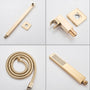 Kit Chuveiro Completo Gold Escovado