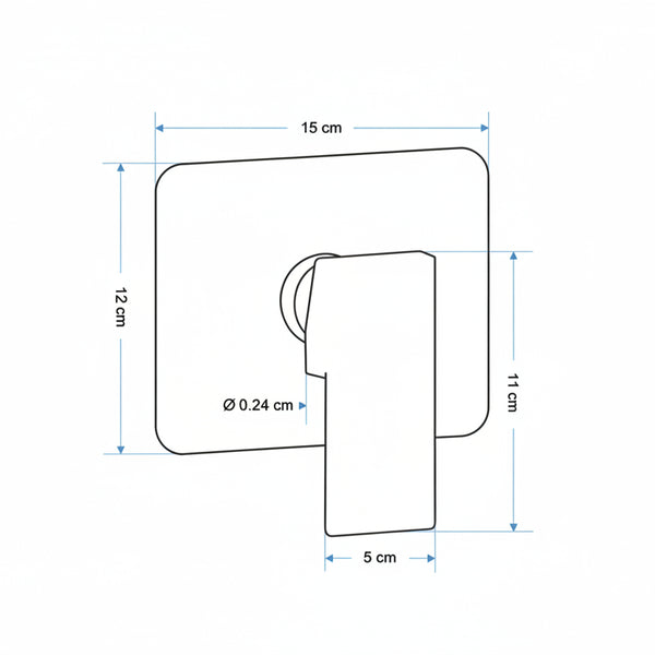 Acabamento Registro Monocomando - Aço Escovado (Base Deca / Docol)