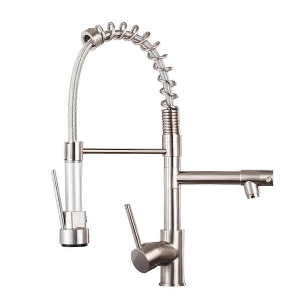 Torneira Cozinha Aço Escovado